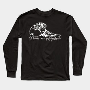 Rhodesian Ridgeback dog portrait dog mom gift Long Sleeve T-Shirt